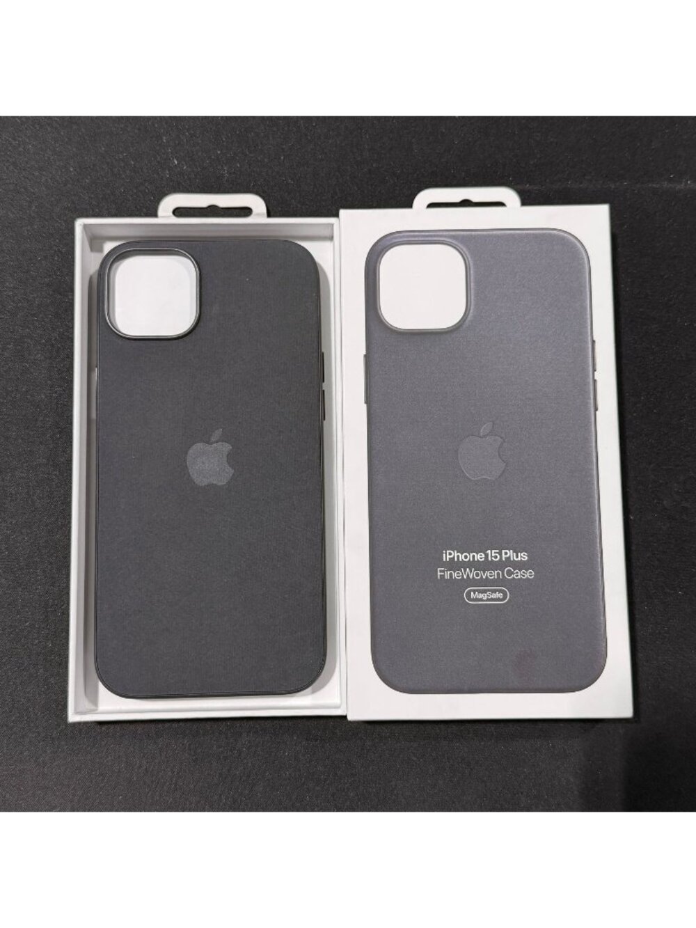 OEM Genuine Apple Fine Woven MagSafe Case For iPhone 15 Series (Choose) - Black